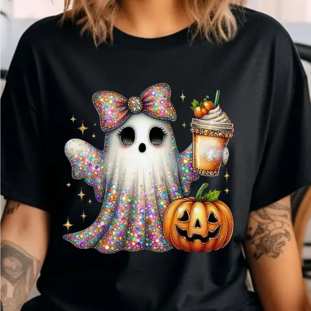 Sparkle  Ghost Halloween T-Shirt